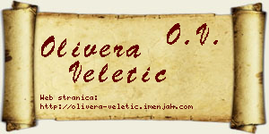 Olivera Veletić vizit kartica